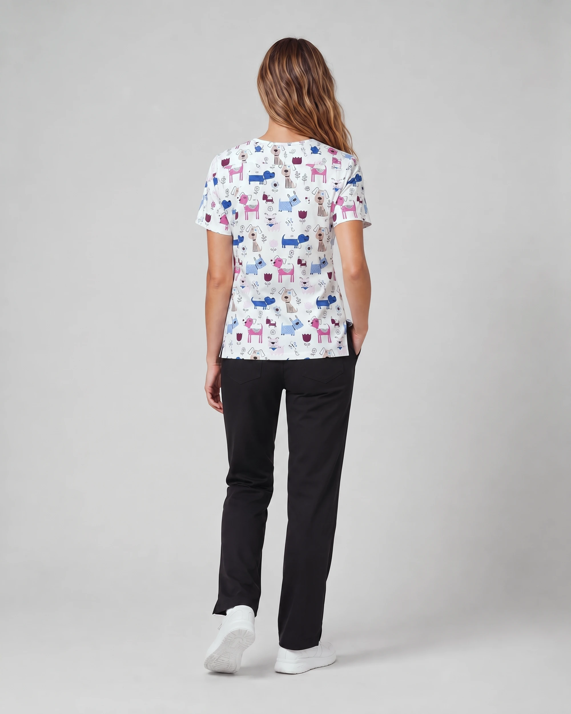 CarePrint Soft Top — Full outfit shown; pants sold separately.