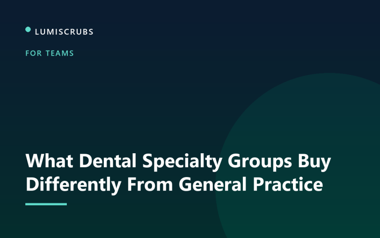 What Dental Specialty Groups Buy Differently From General Practice