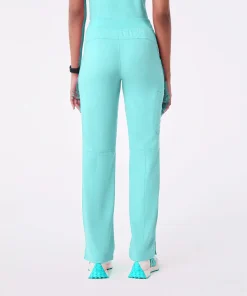 Daily Drawstring Pant Caribbean Teal — cargo pocket detail