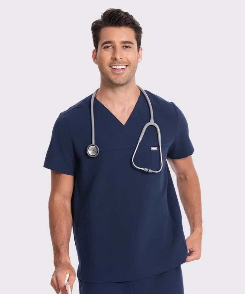Men's Essential V Top - Slim | LumiScrubs