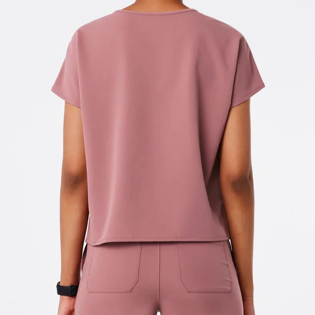 Soft Crew Top in motion