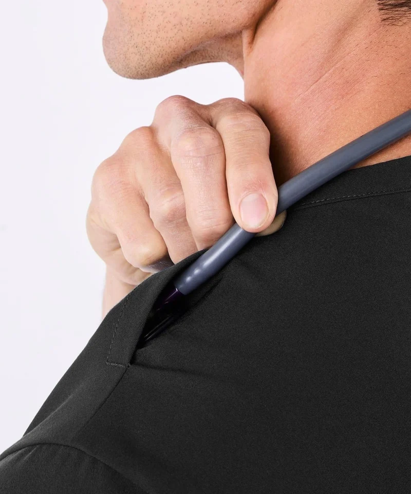 Men's Front Desk Collar Top | LumiScrubs