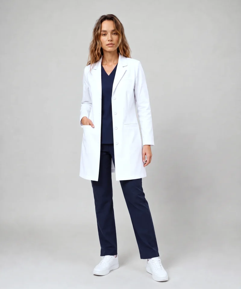 Stretch Lab Coat — Scrubs shown for styling are sold separately.