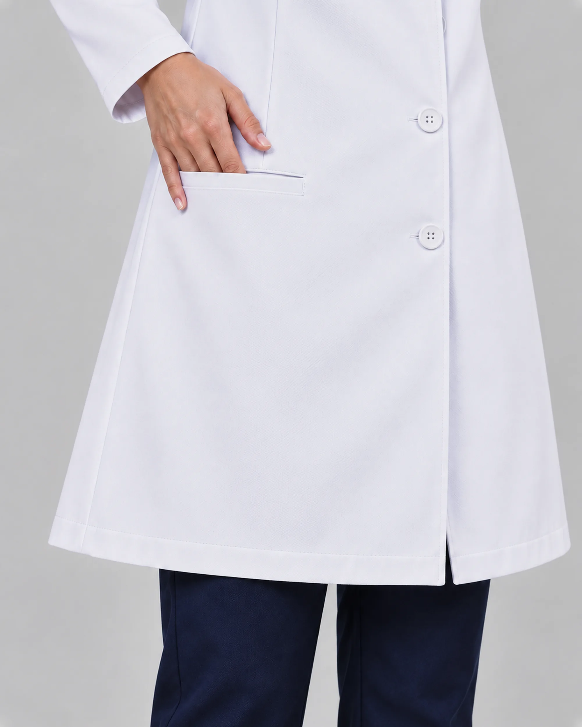 Stretch Lab Coat — Scrubs shown for styling are sold separately.