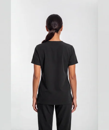 Lumi Core Scrub Set Women's — Black, back view