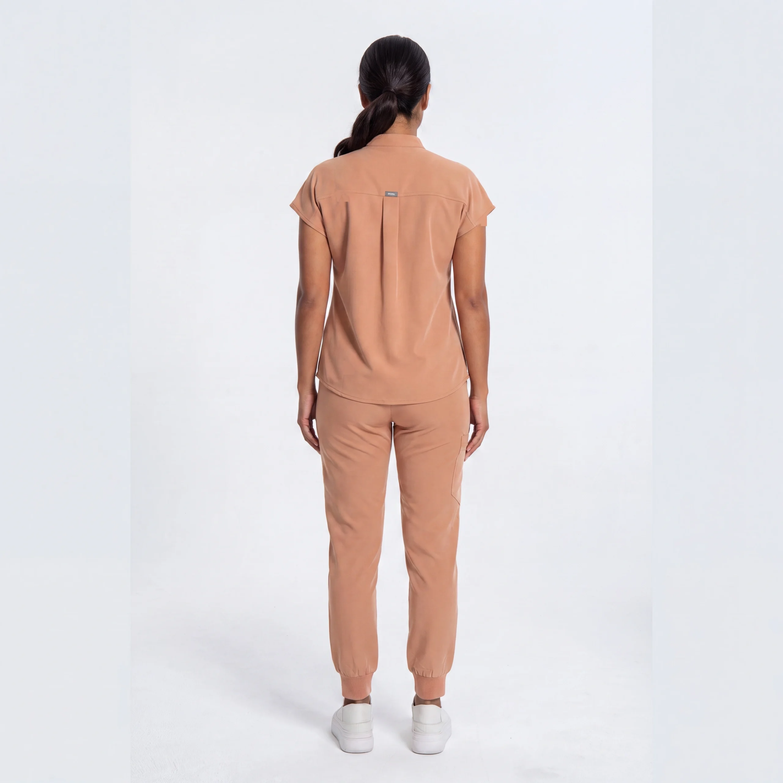 Lumi Motion Scrub Set Women's — Caramel, back view