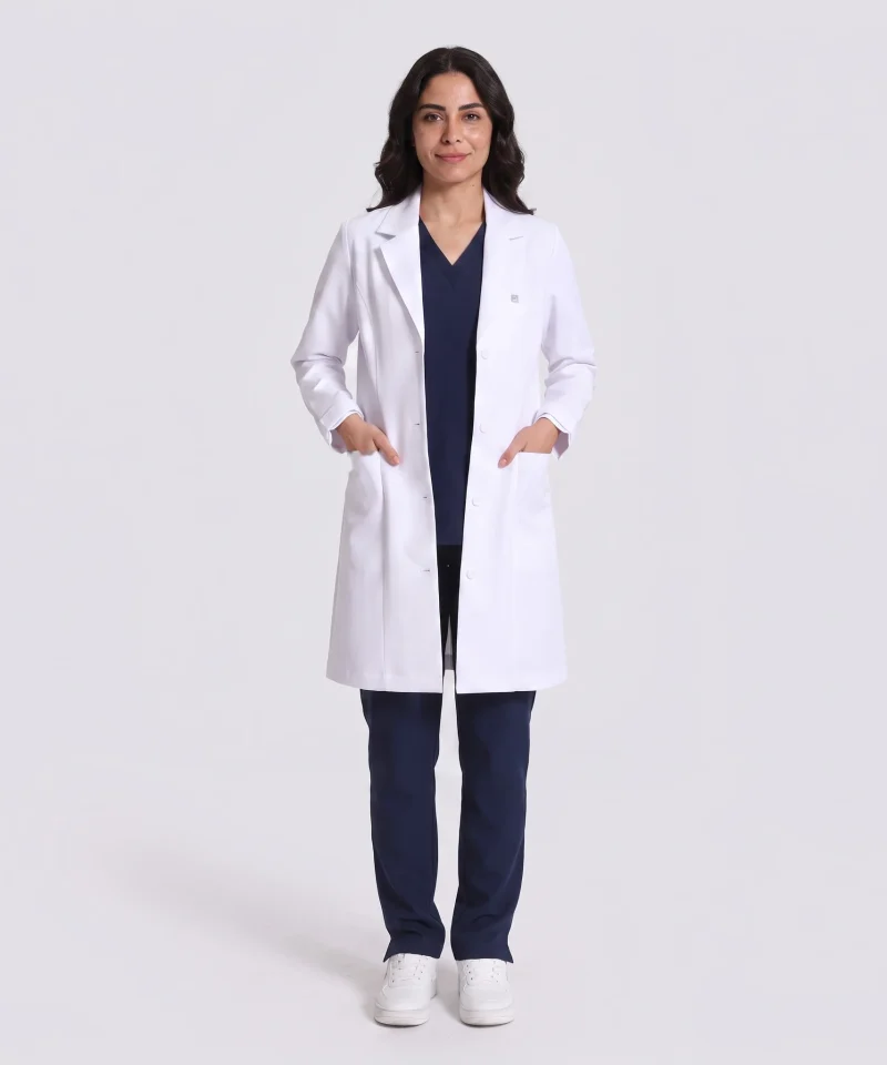 Tailored Stretch Lab Coat - Women's — Scrubs shown for styling are sold separately.