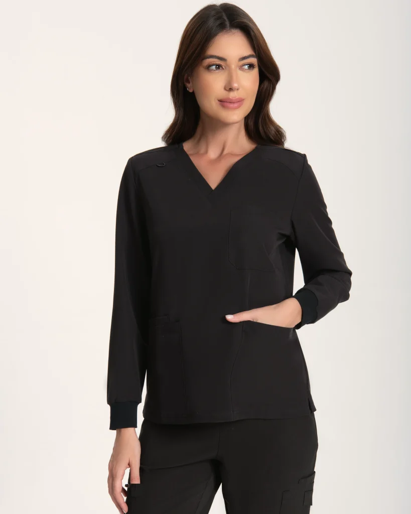 Underlayer Long Sleeve - Underscrub Tee - Black (front)