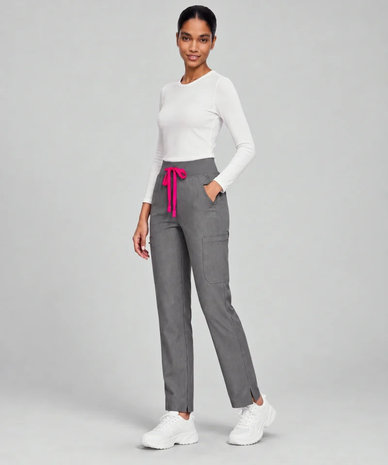 Straight-Leg Pant — Full outfit shown; top sold separately.