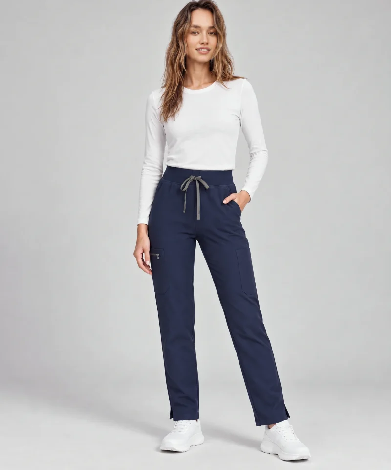 Straight-Leg Pant — Full outfit shown; top sold separately.