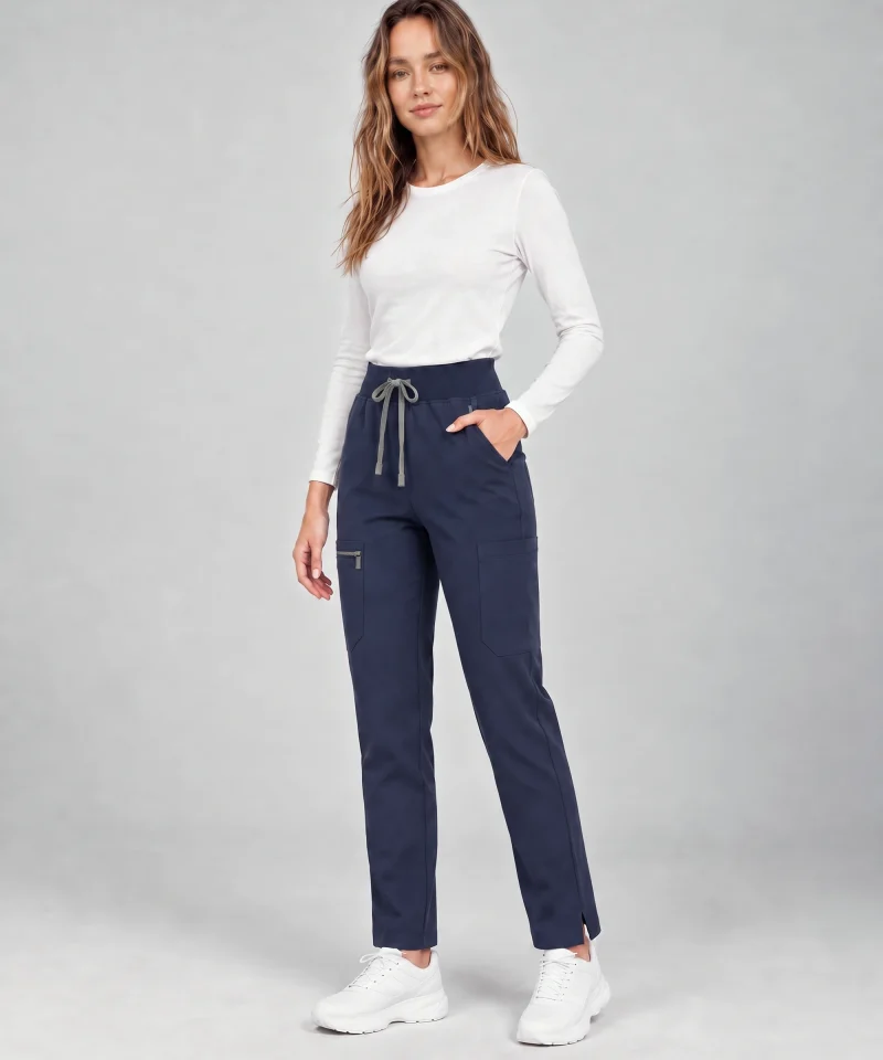 Straight-Leg Pant — Full outfit shown; top sold separately.