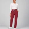 Straight-Leg Pant — Full outfit shown; top sold separately.