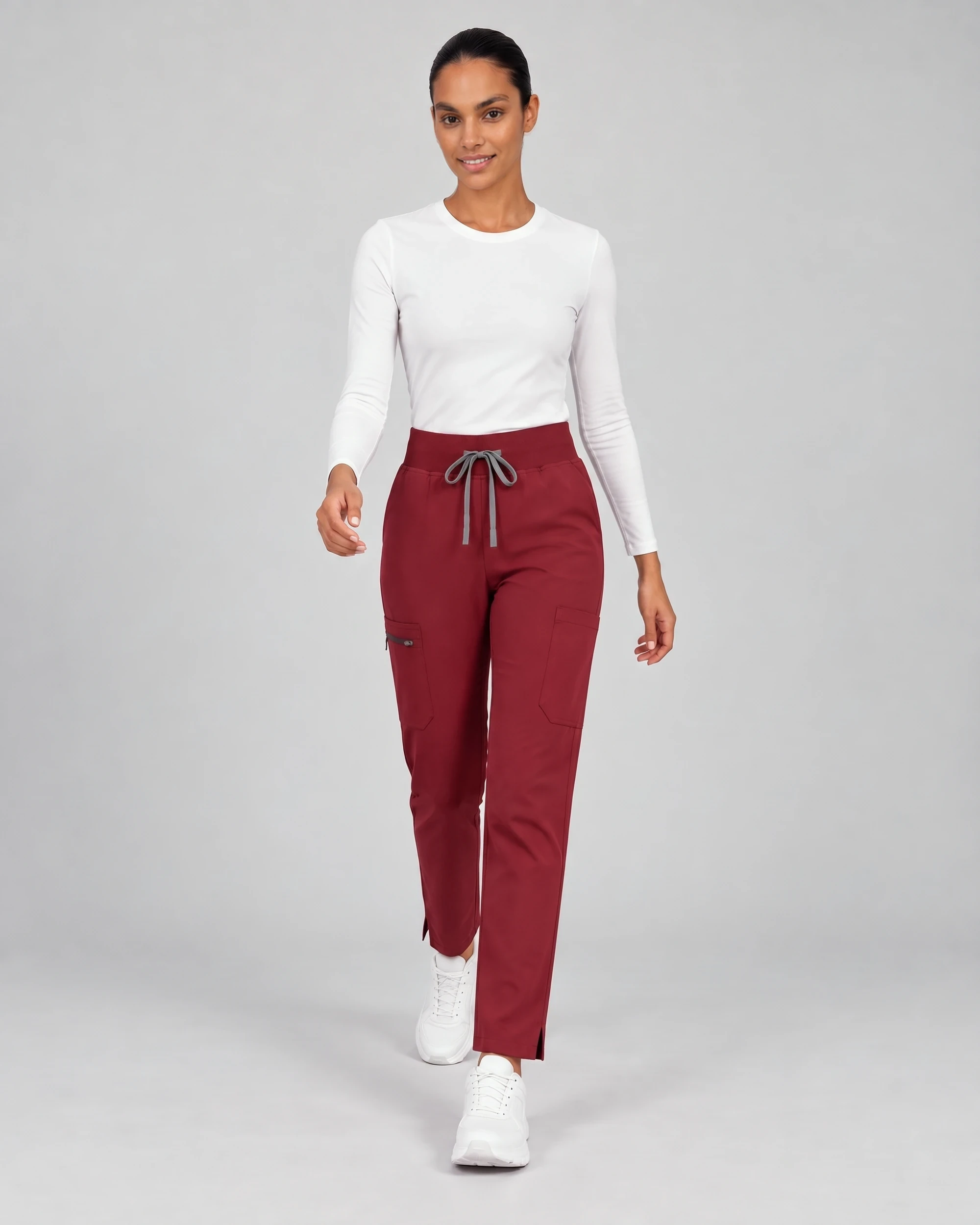 Straight-Leg Pant — Full outfit shown; top sold separately.