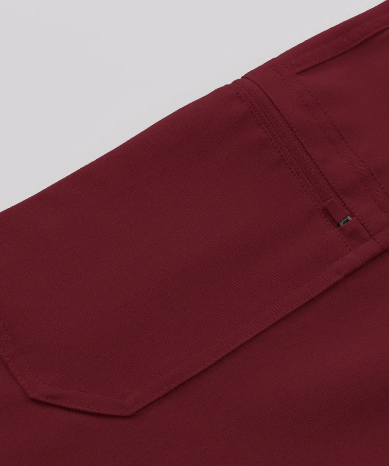 Womens Straight-Leg Pant in Burgundy - cargo