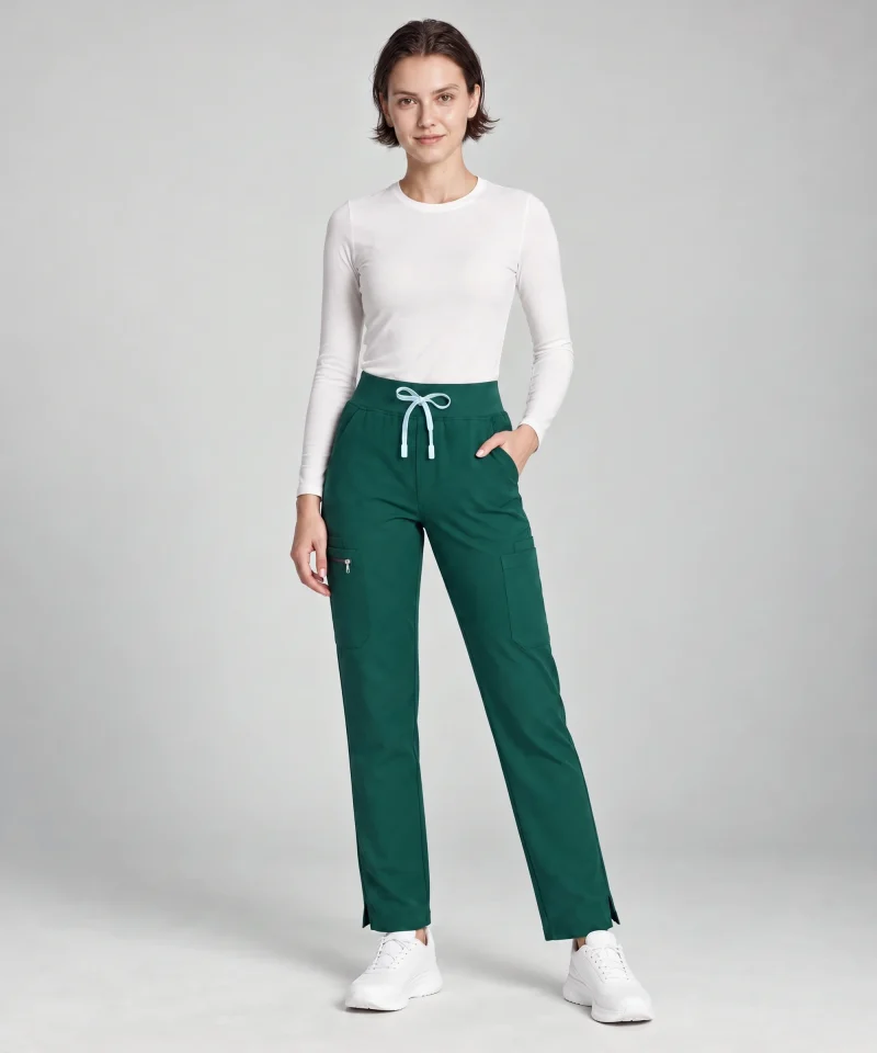 Straight-Leg Pant — Full outfit shown; top sold separately.