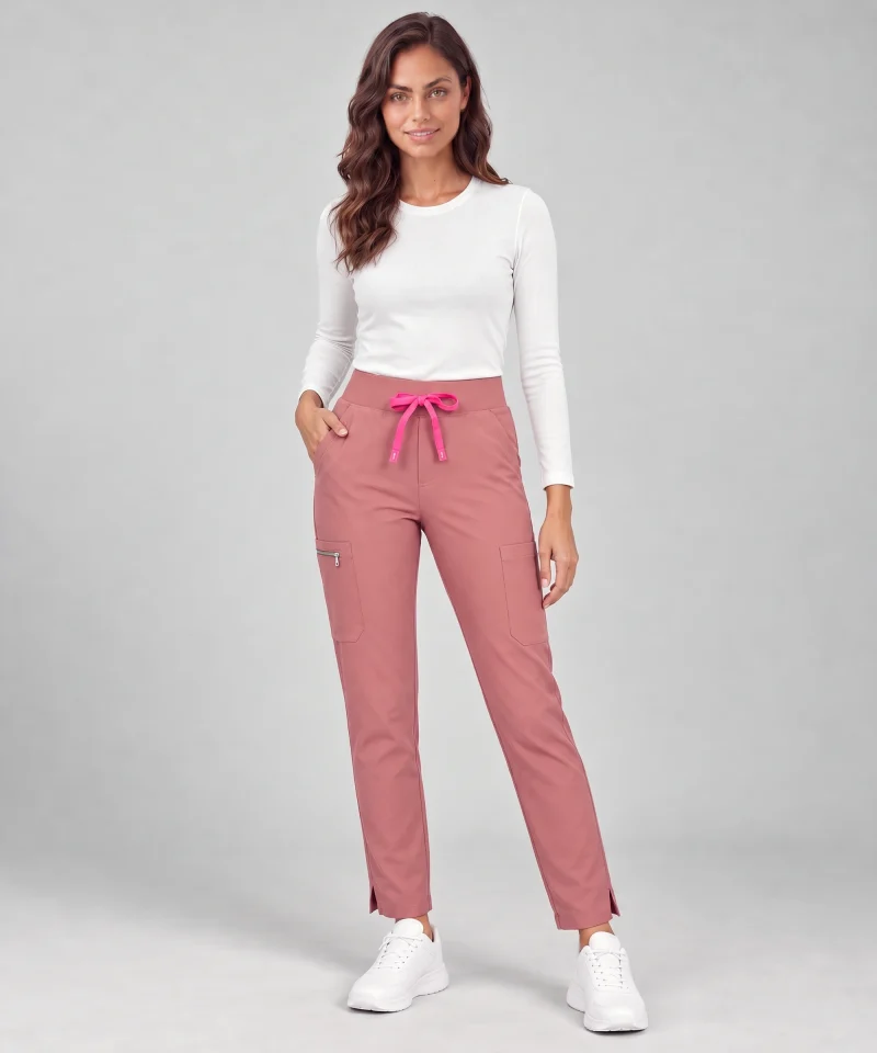 Straight-Leg Pant — Full outfit shown; top sold separately.