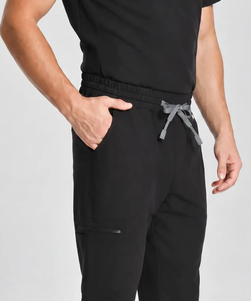 Slim V-Neck Top — Full outfit shown; pants sold separately.