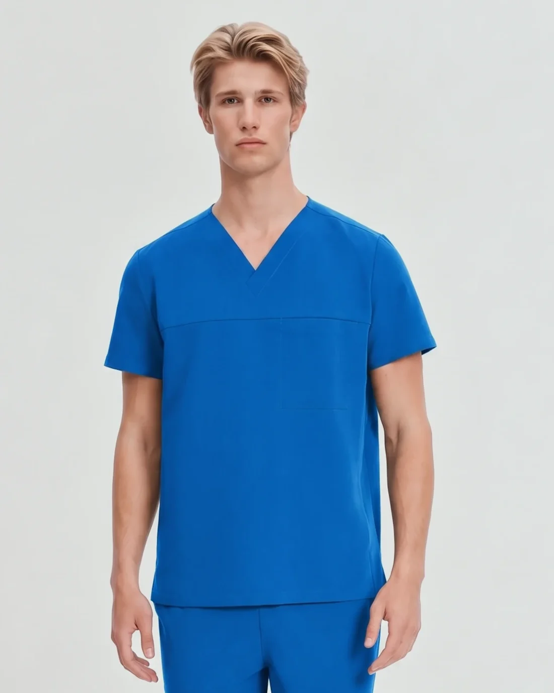 Mens Essential V-Top Slim in Royal Blue - front