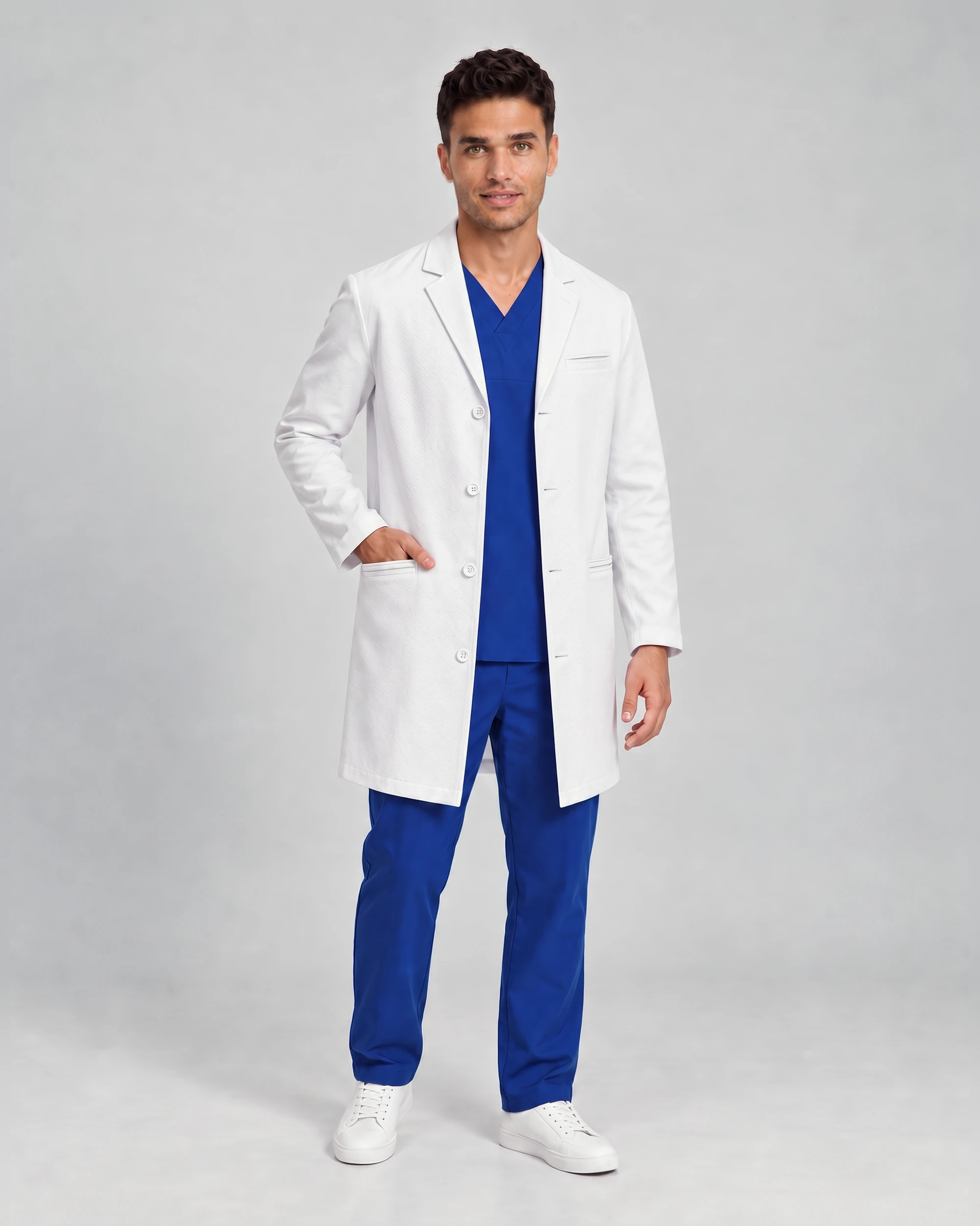 Stretch Lab Coat — Scrubs shown for styling are sold separately.