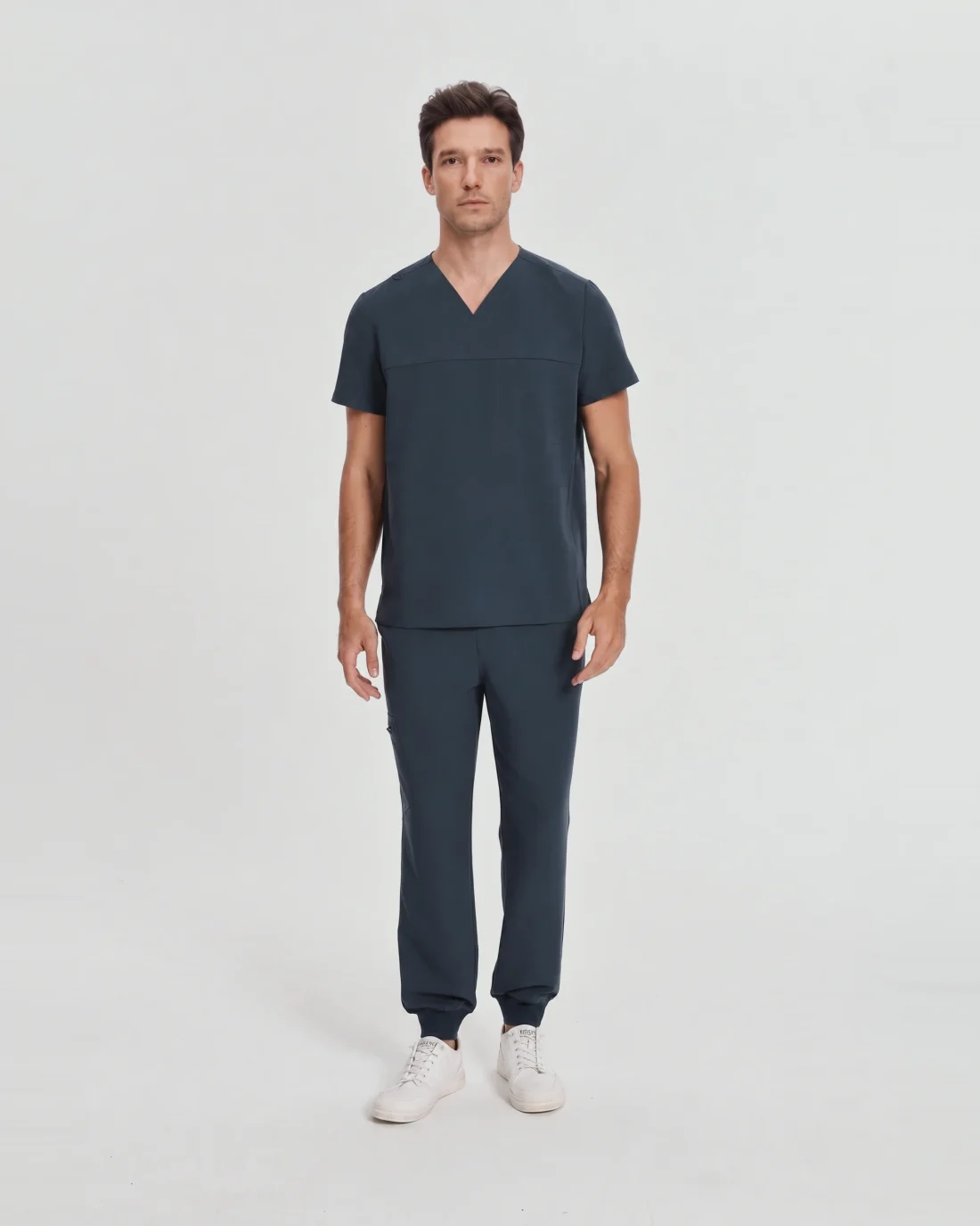 Mens Motion Scrub Set in Dark Harbor - front