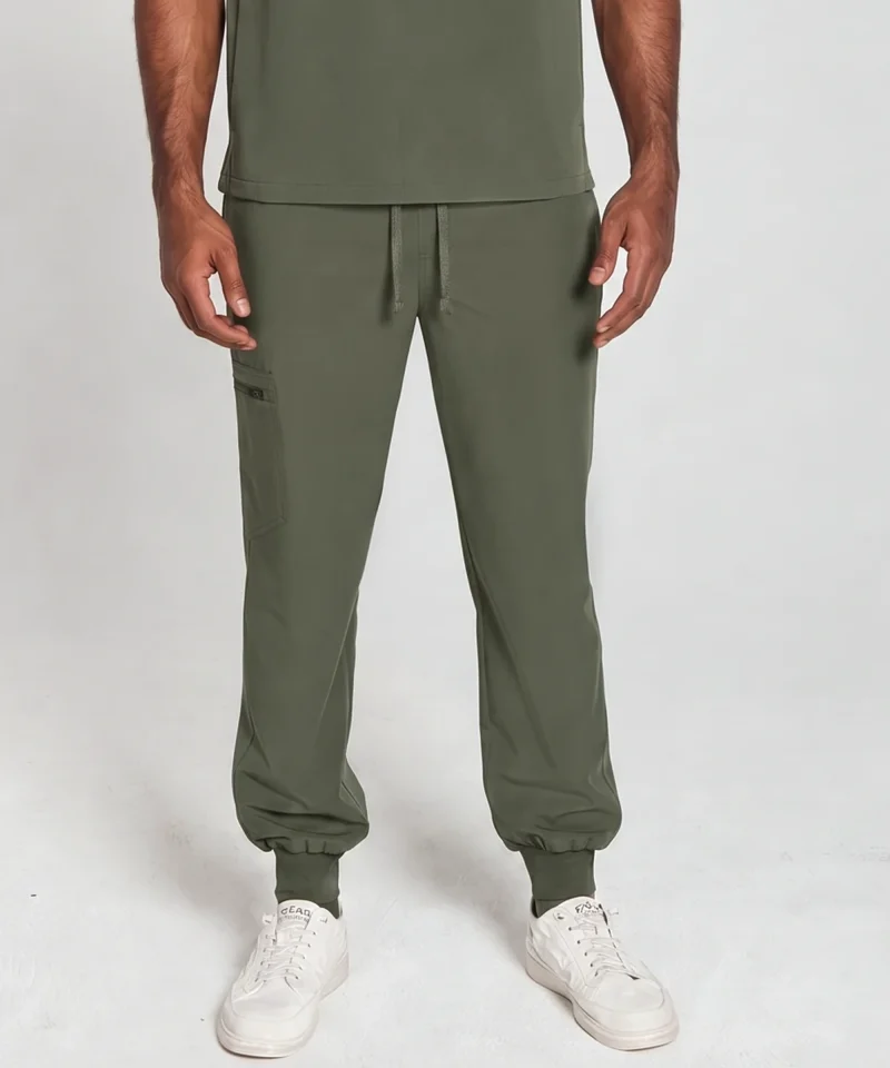 Mens Motion Jogger Pant in Moss - side