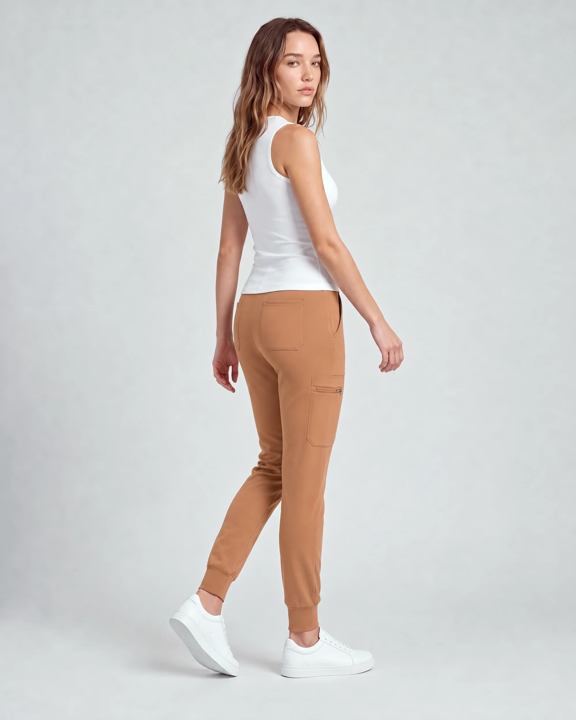 Women's Motion Jogger Pant — Full outfit shown; top sold separately.