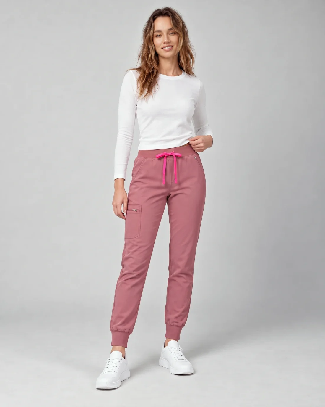 Womens Motion Jogger Pant in Mauve - front