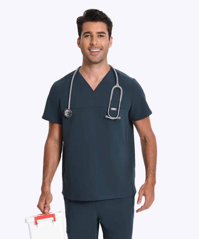 Men's Motion Jogger Scrub Set — Dark Harbor, factory original view 3