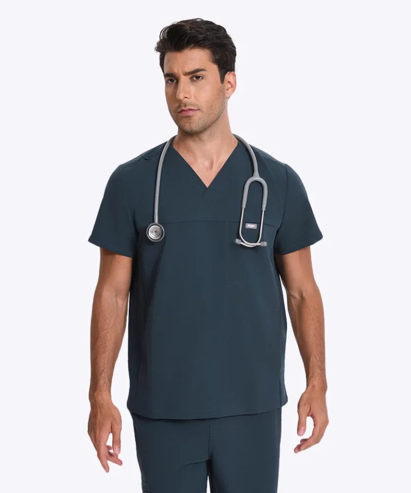 Men's Motion Jogger Scrub Set — Dark Harbor, factory original view 4