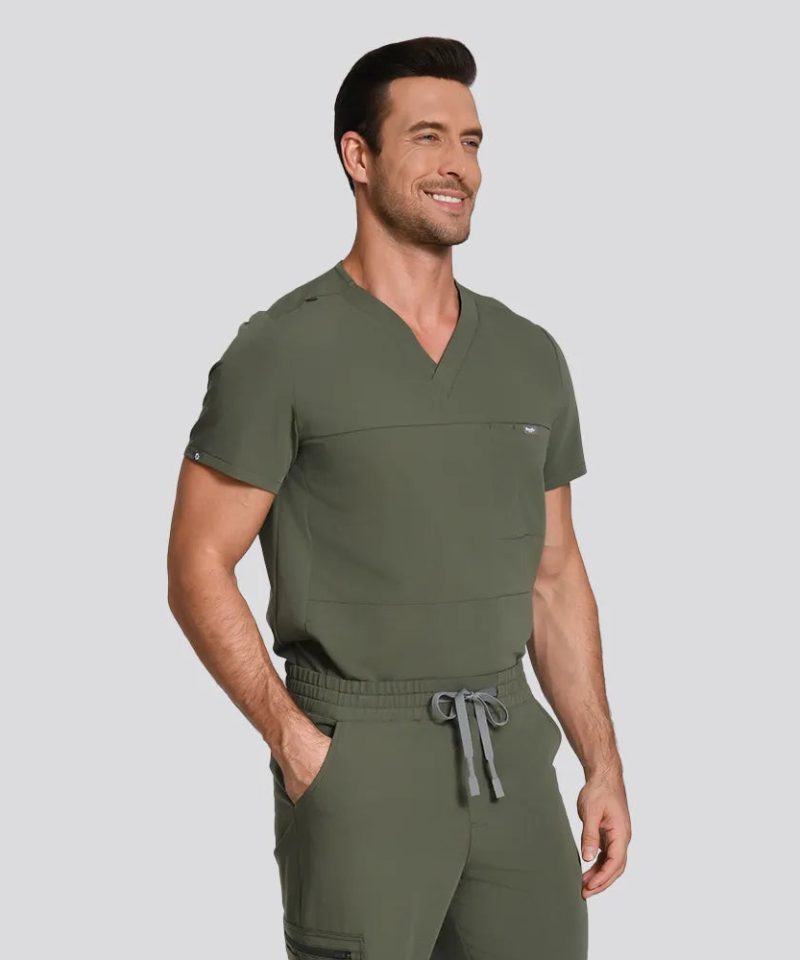 Men's Motion Jogger Scrub Set — Moss, factory original view 3