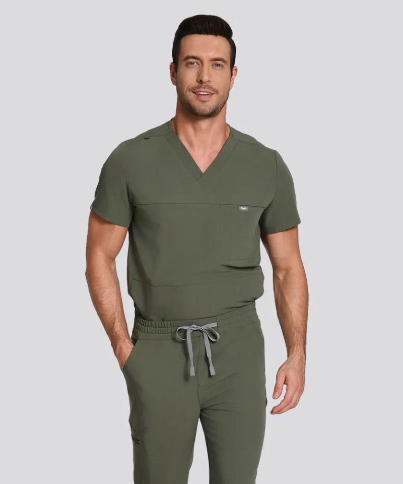 Men's Motion Jogger Scrub Set — Moss, factory original view 5