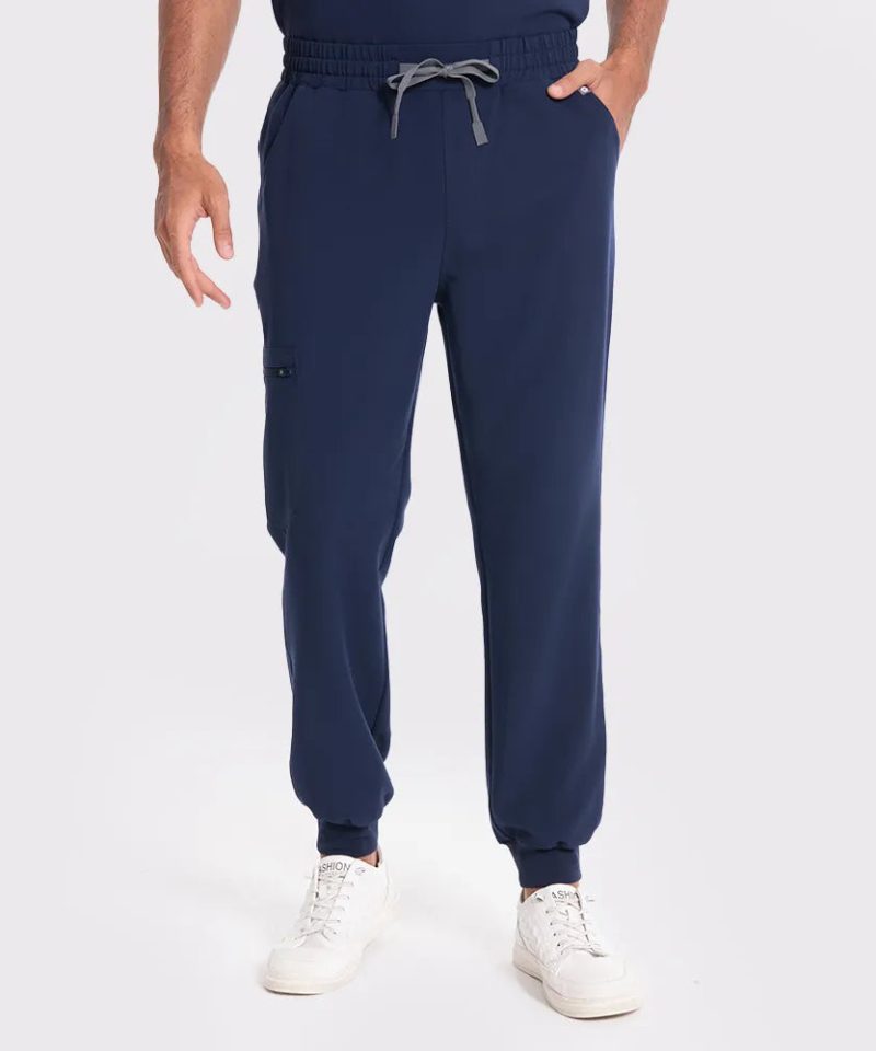 Men's Motion Jogger Scrub Set — Navy, factory original view 5