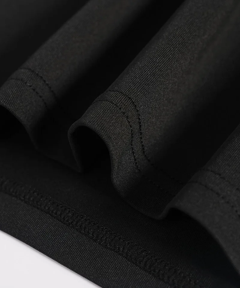 Men's quick-dry long-sleeve underscrub — black cuff
