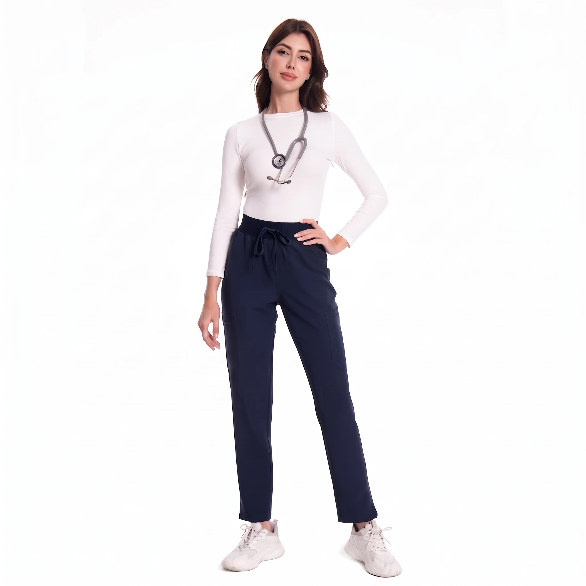 Women's Quick-Dry Long-Sleeve Underscrub — Outer scrub layers are sold separately.