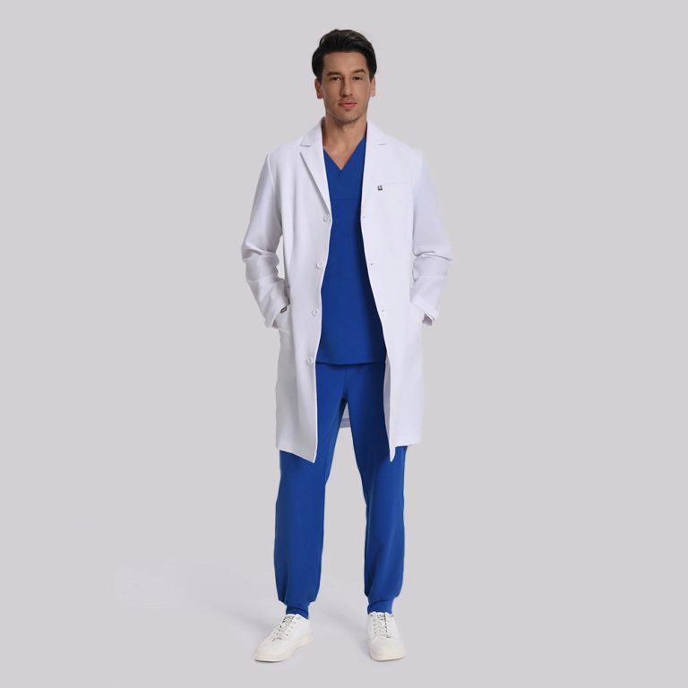 Stretch Lab Coat detail
