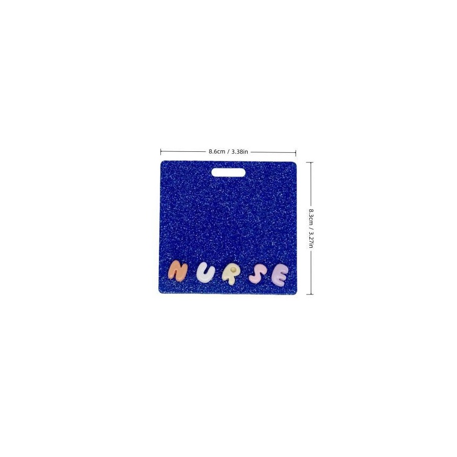 Badge buddy size guide - 8.6 by 8.3 centimetres