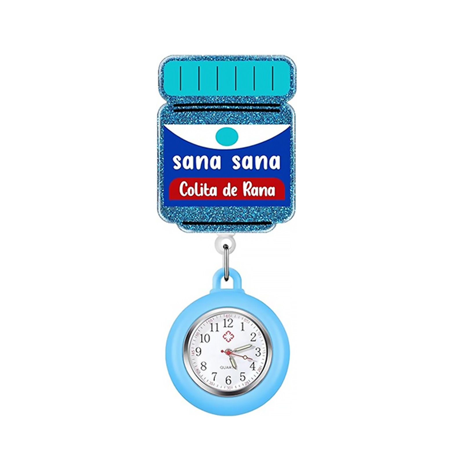 Sana Sana Colita de Rana fob watch with blue housing