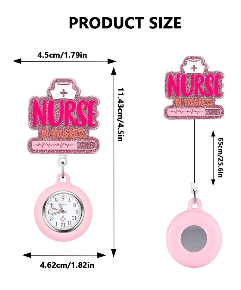 Fob watch size guide - 4.5 by 11.43 centimetres with 65 centimetre reach